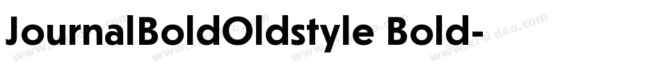 JournalBoldOldstyle Bold字体转换